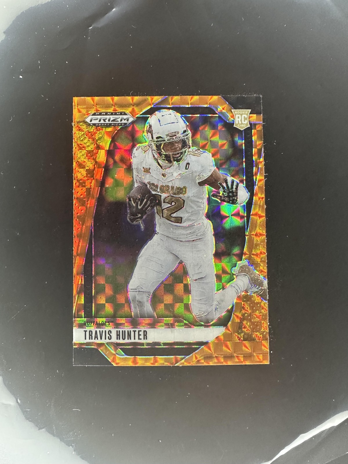 2025 Panini Prizm Draft Picks #21 Travis Hunter Prizms Orange Finite #/39 SSP!