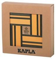 Kapla Farbe Box Mit 40 Holzbausteine Gelb/GrüN Mit Kunstbuch
