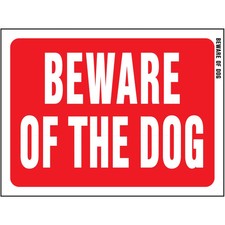 Hy-Ko  Beware Of Dog Sign 8.5" x 12" 10 pcs. 