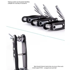 Multipurpose 8 in 1 Folding Screwdriver Collection for Efficient Manual Tool Use
