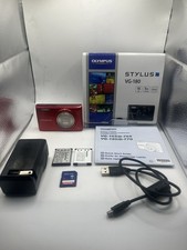OLYMPUS STYLUS VG-180 16.0MP Compact Digital Camera Red