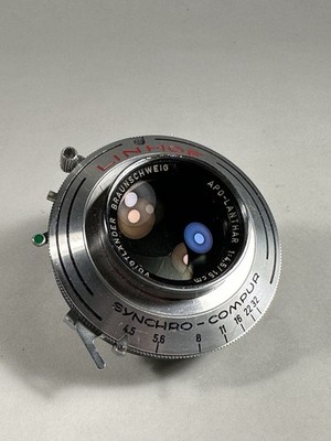 Linhof Voigtlander Braunschweig Apo-Lanthar 15cm F4.5 Lens Synchro Compur 