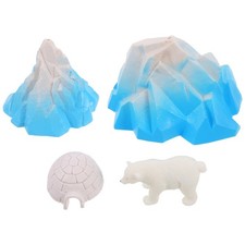  4 Pcs Iglu Spielzeug Mikrolandschaftsspielzeug Vintage Dollhouse