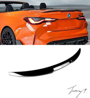 Spoiler Labbro Bagagliaio Tetto Posteriore Bmw Serie 4 G23 Cabrio 2021+ Nero Lucido Stile M4
