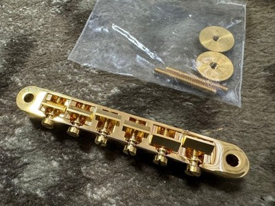 Gibson ABR-1 Goldsteg mit Befestigungsschrauben & Unterlegscheiben gebraucht