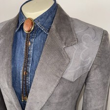 Mens Pioneer Wear Blazer Jacket Western Corduroy Sport Coat Yoke Vtg 70s 40 Long