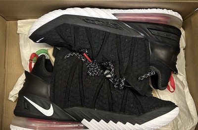 Lebron XVIII Black/White University Red Size 8 Men