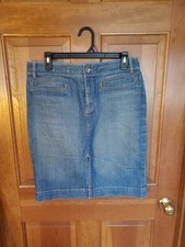 Banana Republic Denim Jean Skirt Size 6 Pre-owned Classic 