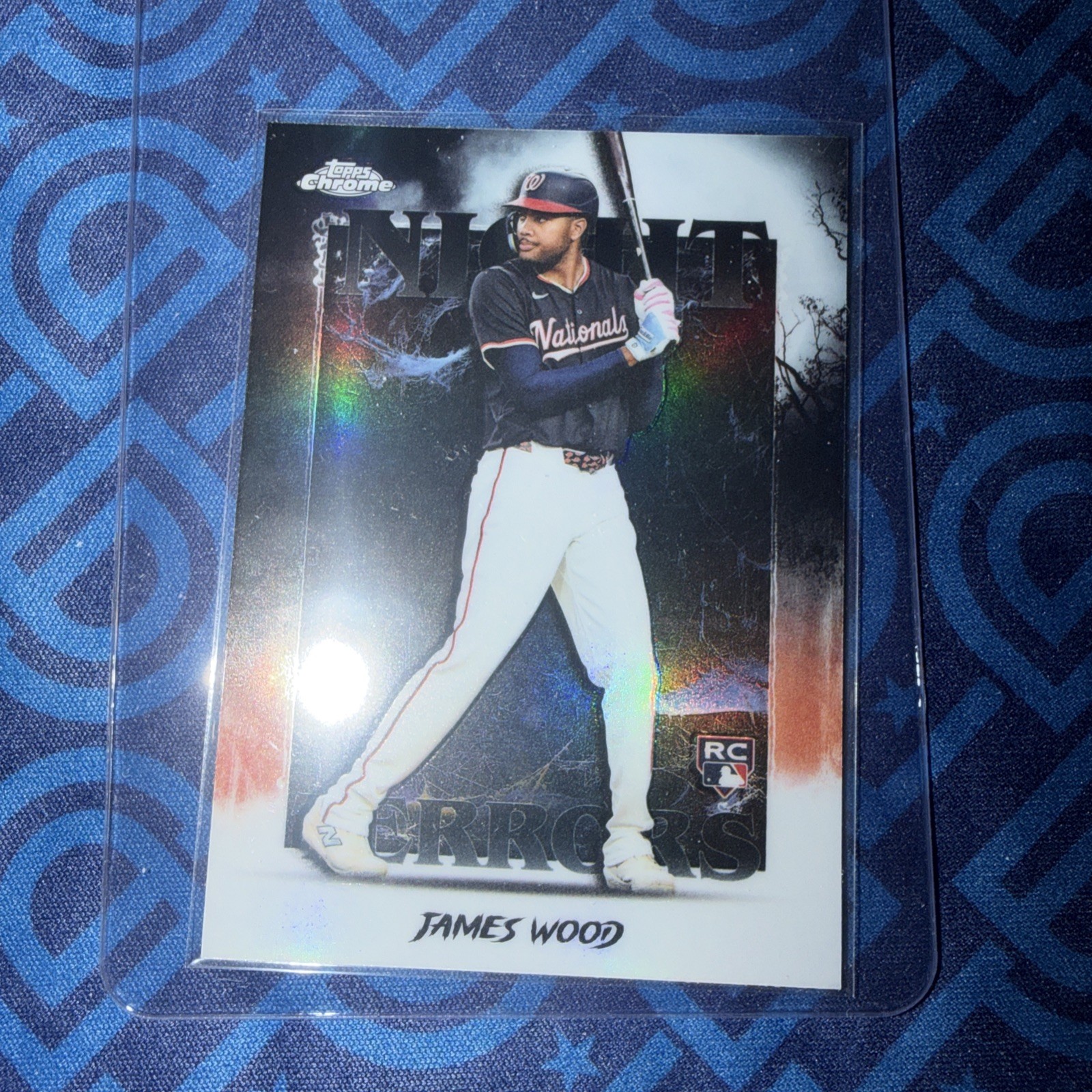 2025 Topps Chrome Update Series - Night Terrors James Wood #NT-25 (RC)