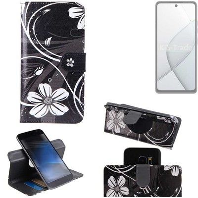 Für Tecno Spark 20 Pro 5G 360° Schutz Hülle Wallet Case Design Blumen
