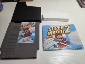 Super Mario Bros 2  NES 3 Screw Rev-A Cib Minty Box 🔥 