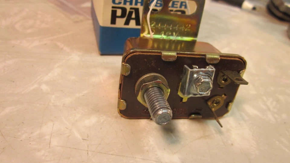 Nuevo de Lote Antiguo Mopar Starter Solonid Sop 2444442 Dodge Plymouth Chrysler 1965 1966 Foto 3 de 4