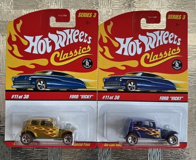 Hot Wheels Classics Series 3 FORD  VICKY  Spectraflame w/Metal Base - 2 Colors!