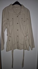 Damen BLUSEN-JACKE im SAFARI  STYLE Gr. 44