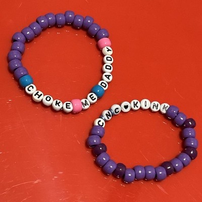 BDSM Bracelet - CNC Kink & Choke Me Daddy Jewelry - Gift For Fantasy Role Play
