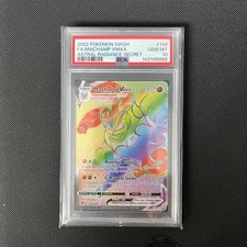 Pokémon SWSH Astral Radiance Machamp VMAX Rainbow Rare Secret 194/189 PSA 10 on eBay
