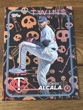 2024 Topps Update Jorge Alcala /50 Skeleton Foil SSP #US4 Twins Holiday Parallel
