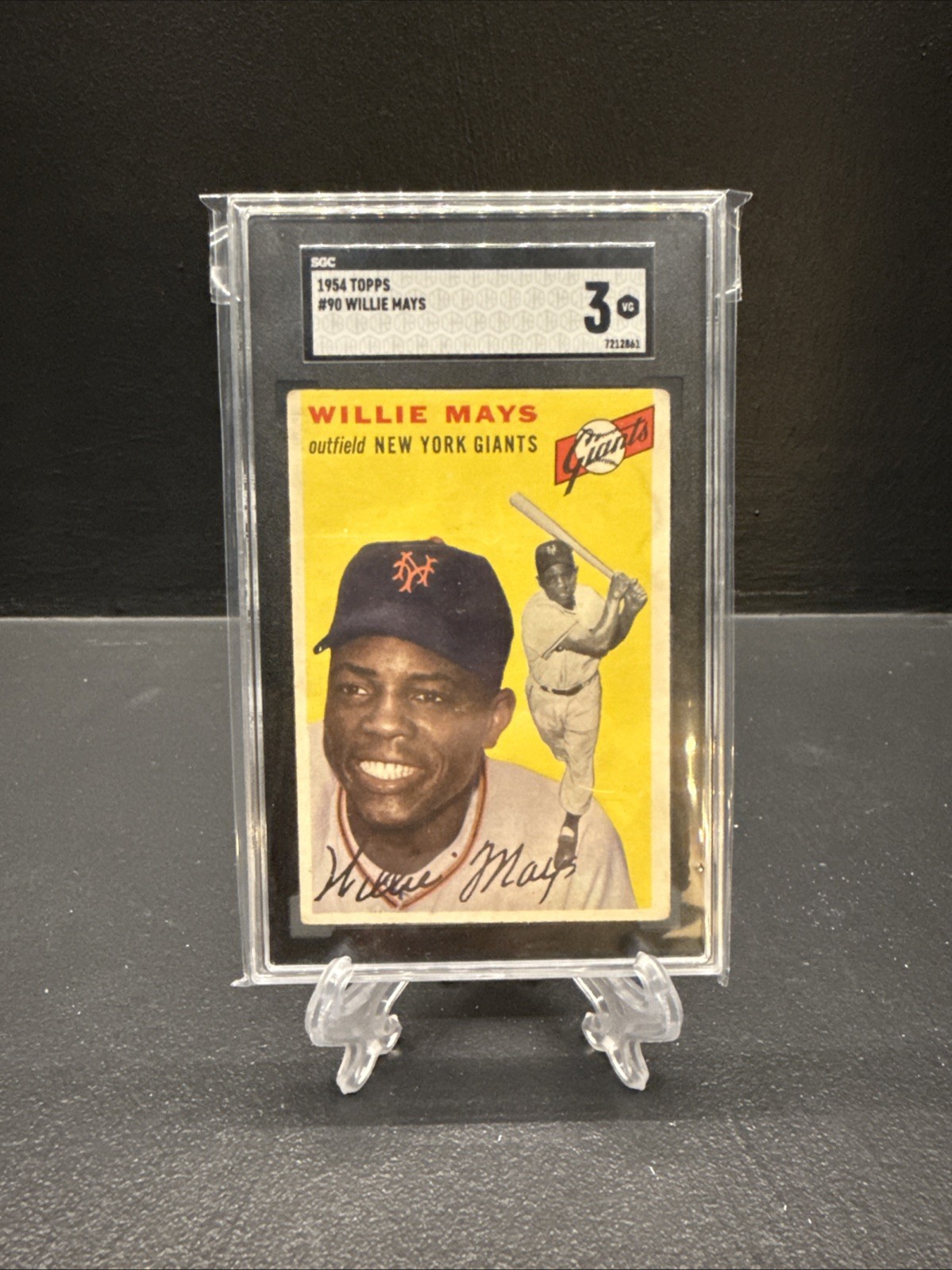 1954 Topps - Willie Mays #90 SGC 3 Great Eye Appeal