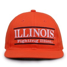 Illinois Fighting Illini Retro Bar Snapback Hat