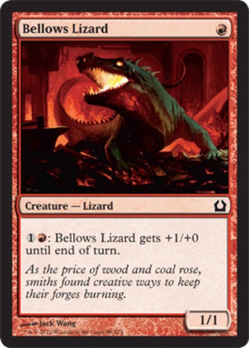 Bellows Lizard Light Play, English Return to Ravnica