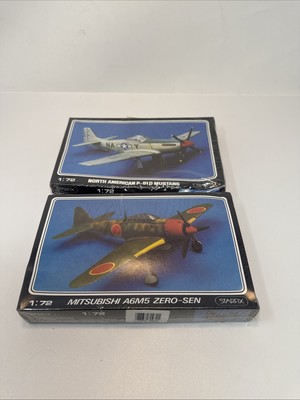 Starfix 1:72 North American P-51D Mustang and Mitsubishi A6M5 Zero-Sen