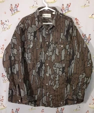 VTG 🌄 Gander Mountain Trebark Camouflage Button Down Mens Size 2XL Made in USA