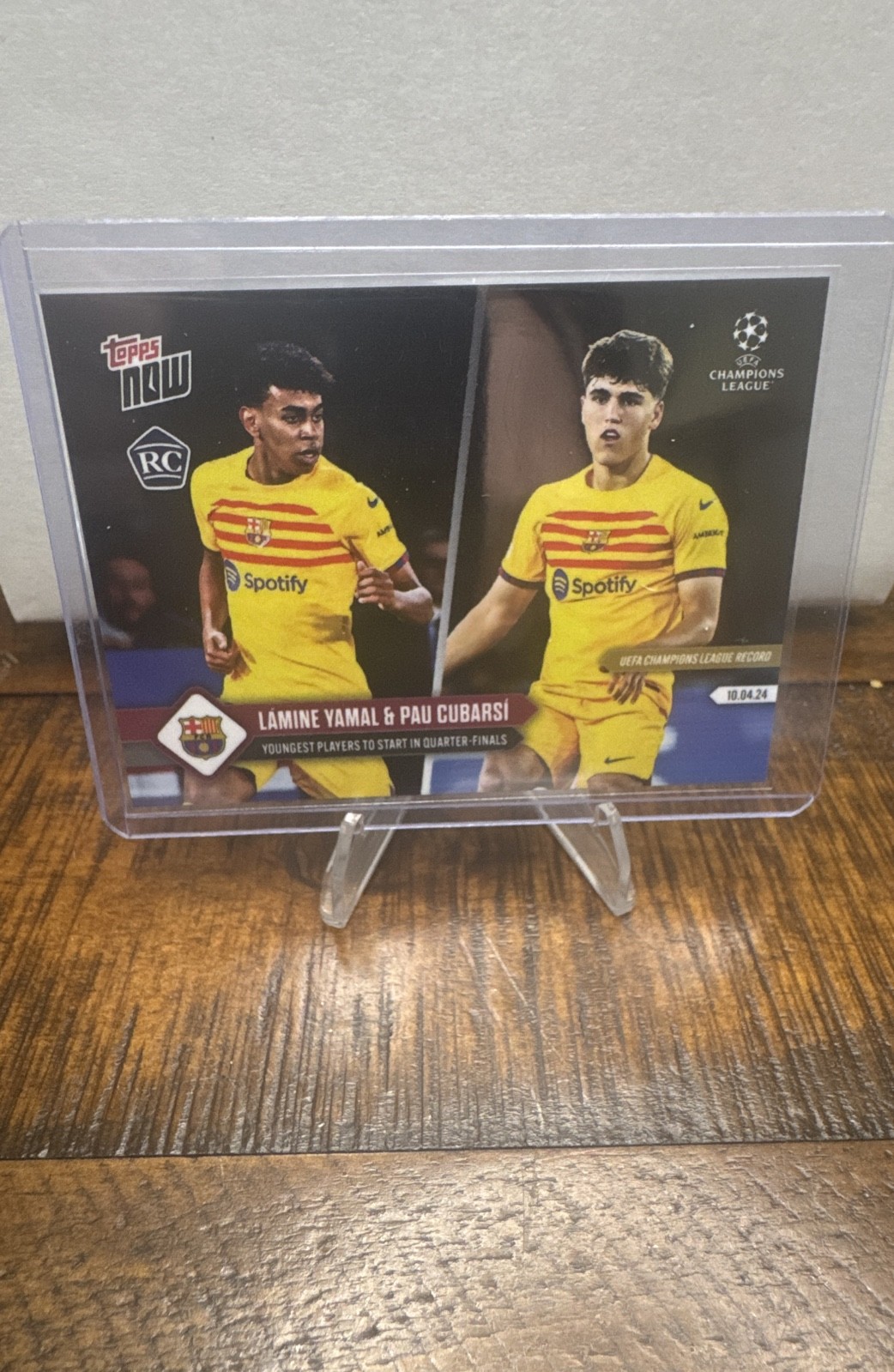 2023-24 Topps Now UEFA Champions League - Lamine Yamal, Pau Cubarsi (RC)