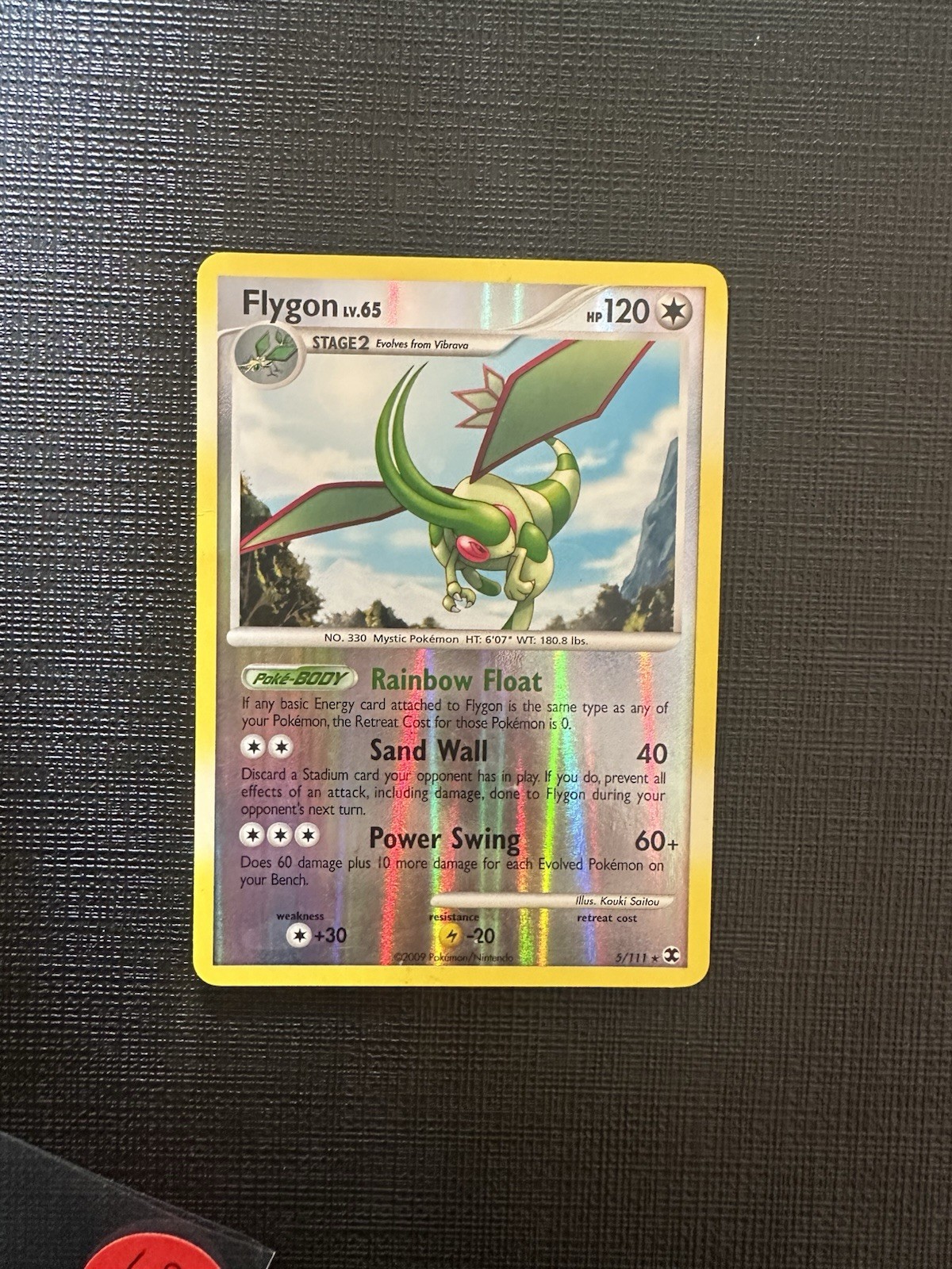 Flygon 5/111 Rising Rivals 2009 Reverse Holo Rare Pokemon Card LP