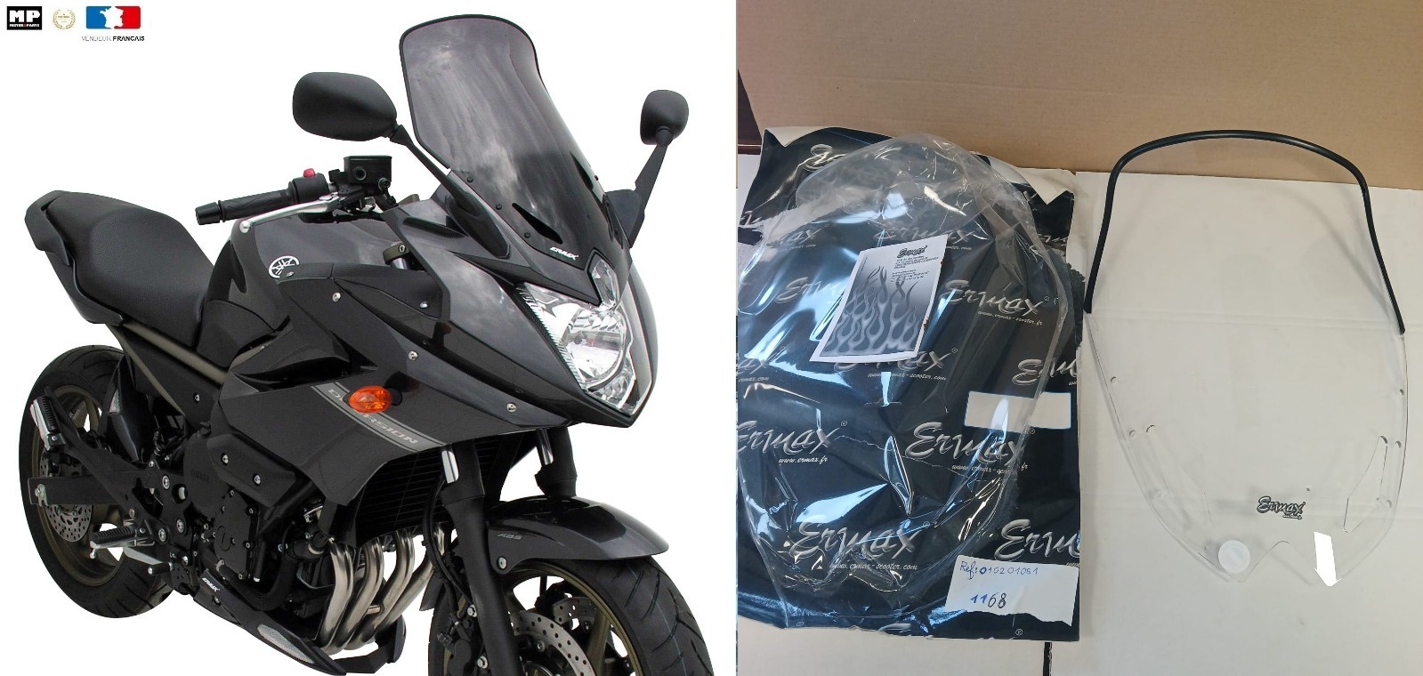Bulle haute protection Ermax XJ6 Diversion : réduisez la fatigue en moto