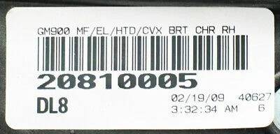 Nuevo espejo retrovisor exterior derecho OEM 09-13 Silverado Sierra acabado cromo/negro grano DL8 Foto 3 de 3