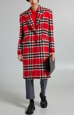   Mantel Over Max&Co By MAX MARA In Lana Long Wool Red Coat IT36_FR34_DE32