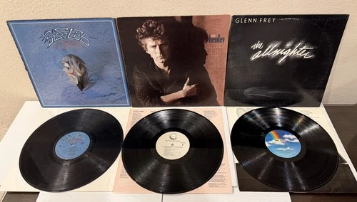 Lot of 3 Eagles,  Glenn Frey,  Don Henley Vinyl LP Albums Fully Play Tested