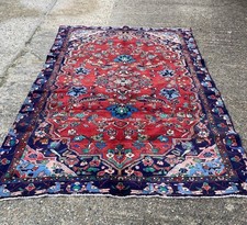 Handmade Traditional Oriental Blue Wool Carpet Rug Antique Carpet  305 X 197 CM