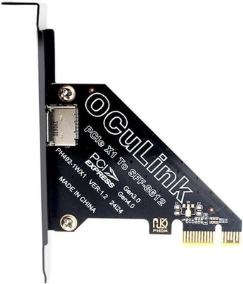 CY Adapter PCI-Express 4.0 PCIE 1x auf Oculink SFF-8612 SFF-8611 Hostkarte für