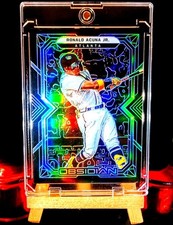 Ronald Acuna Jr 2022 Panini Obsidian #40 Braves Black Obsidian Prizm (NM-M) ✨✨✨✨