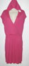 NWT w/Tags:  U-Knit Hoodie Dress-Swimsuit Coverup in Shocking Pink  Sz: XL