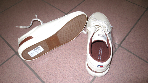 Neu Tommy Hilfiger Sneaker Freizeit Herren 9 off white