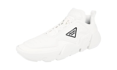 PRADA TECHNO STRETCH Space Sneakers Shoes 2EG314 - White NEW -  US 10 EU 43