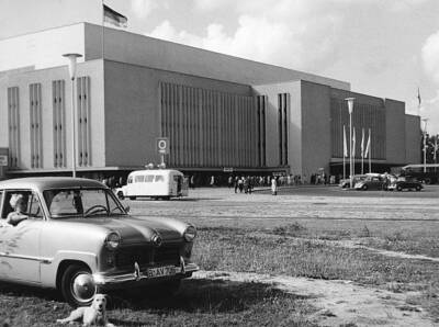 Deutschlandhalle Berlin exterior view around 1958 Old Historic Photo