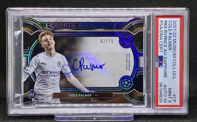 2021-22 Topps Museum UCL Cole Palmer Rookie Reverence Sapphire RC 
