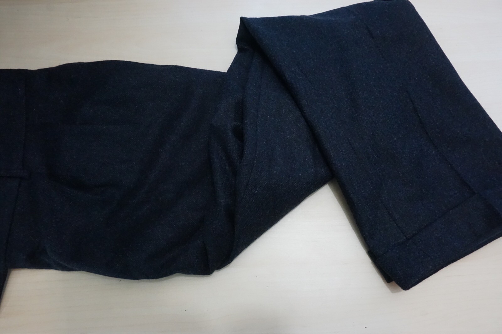 Tom Ford Basic Base A Blue Woven 90% Cashmere 10%… - image 10