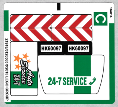 NEW LEGO 60097 STICKER SHEET City LEGO 60097 City Square