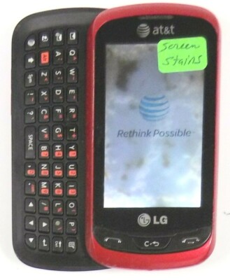 LG Xpression / Expression C395 - Red ( AT&T ) Cellular Phone