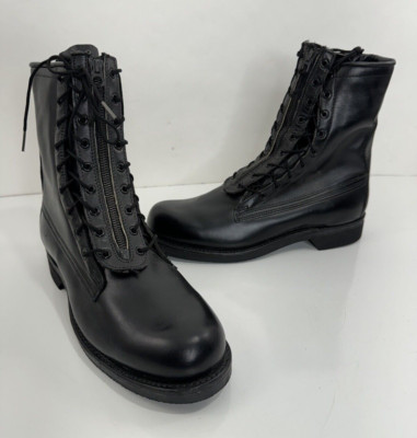 未使用 70S ADDISON SHOE COMPANY コンバットブーツ 26 Addison Shoe Company Black leather Combat Boots Mens 11.5 Extra