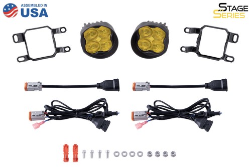 SS3 LED Fog Light Kit for 10-13 Toyota 4Runner Sport Yellow w/Amber Backlight - Picture 2 of 12