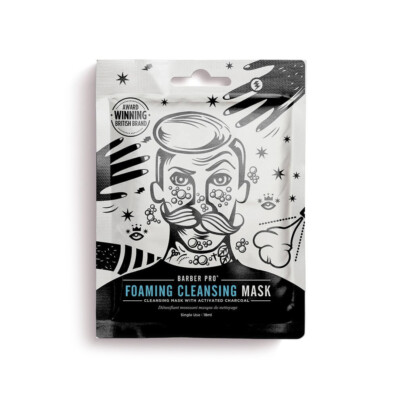 BARBER PRO Foaming Cleansing Mask (bubbling cleansing mask with activated