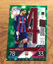 Ronald Araujo Emerald Parallel Card Topps Match Attax Extra 2022/23 Barcelona