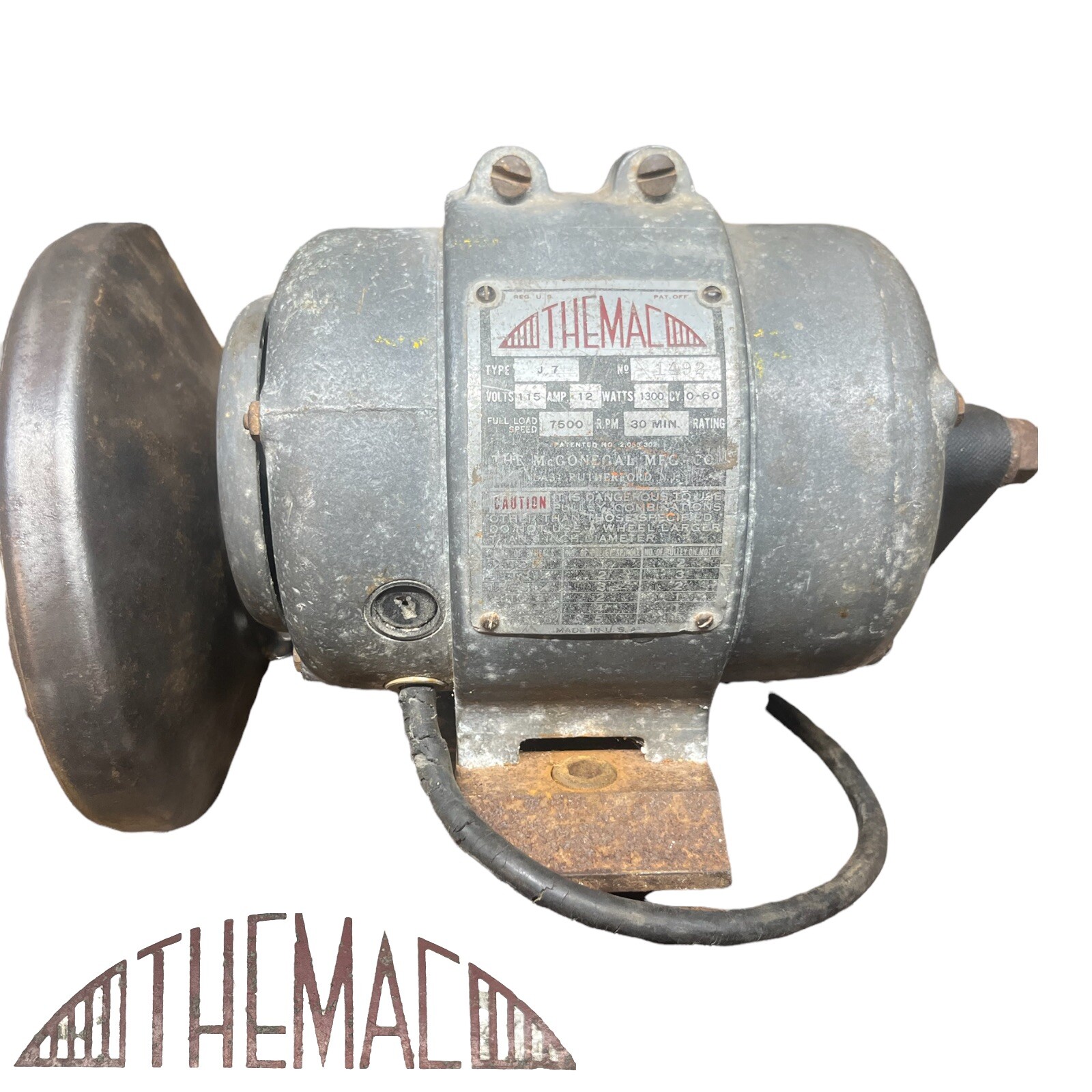 THEMAC J7 Heavy Duty Metal Precision Lathe Tool Post Grinder 7500 RPM W