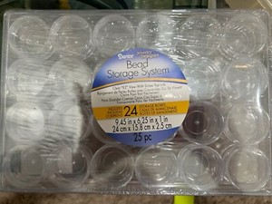 Darice Bead Storage System - Clear "EZ" View w/ 24 Storage Containers