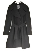 Oasis Black Coat Size: 10 Rrp £100